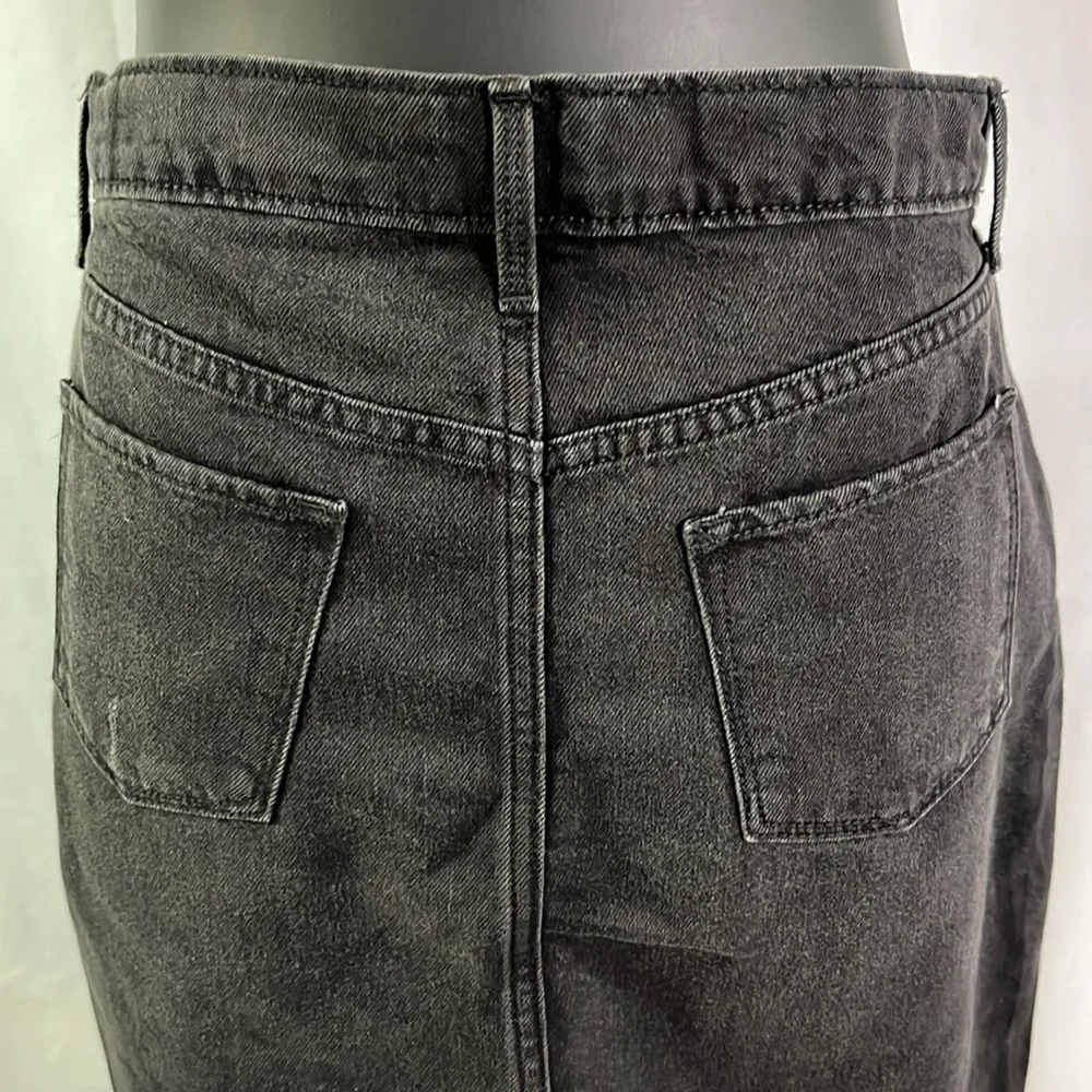 NWT Old Navy Smoky Waters High Waisted Black Denim Mini Skirt